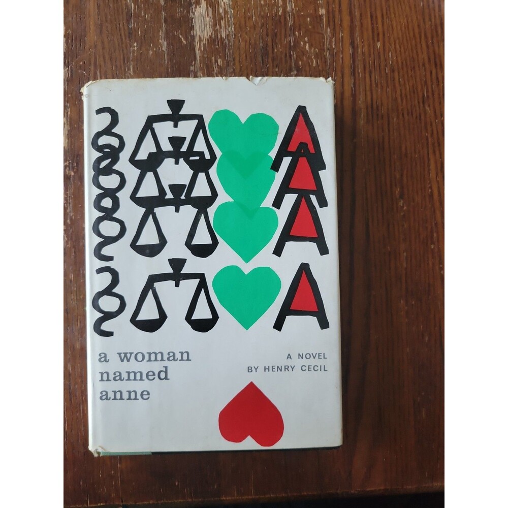 Cecil, Henry A WOMAN NAMED ANNE 1967 Hardback Book Vtg HB DJ